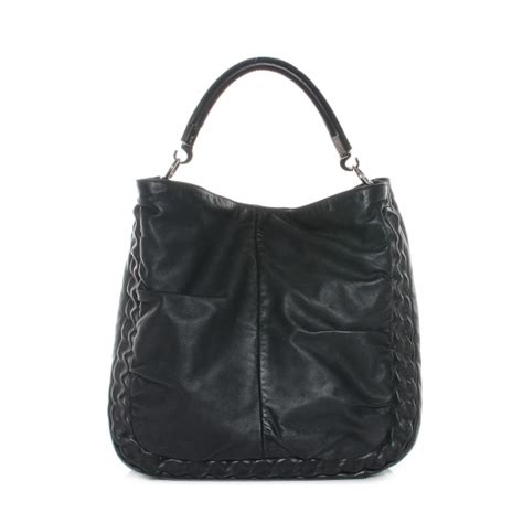 SAINT LAURENT Leather Large Roady Covered Chain Hobo 